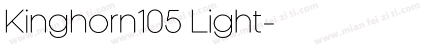 Kinghorn105 Light字体转换